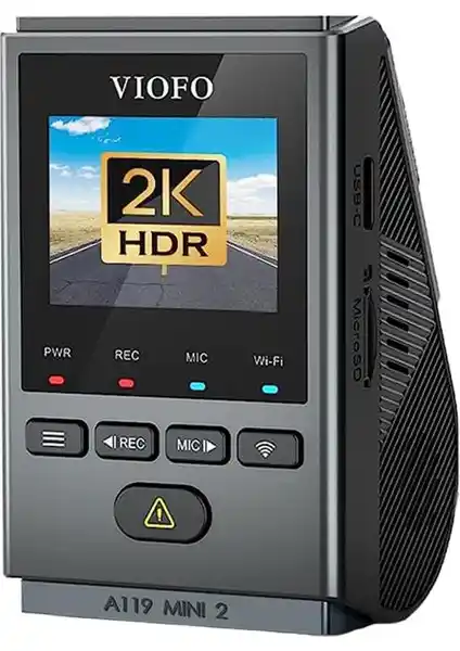 Viofo A119 Mini-2 HDR 2K 60FPS Araç Kamerası Güvenliği Artıran Gelişmiş Özellikler