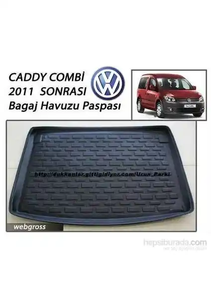 Volkswagen Caddy 2011 Sonrası İçin Dayanıklı ve Pratik Bagaj Havuzu