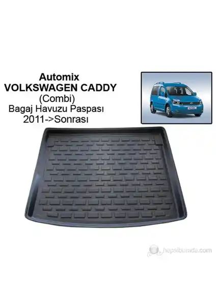 Volkswagen Caddy Combi İçin Automix Bagaj Havuzu Paspası Dayanıklı ve Pratik Koruma Çözümü
