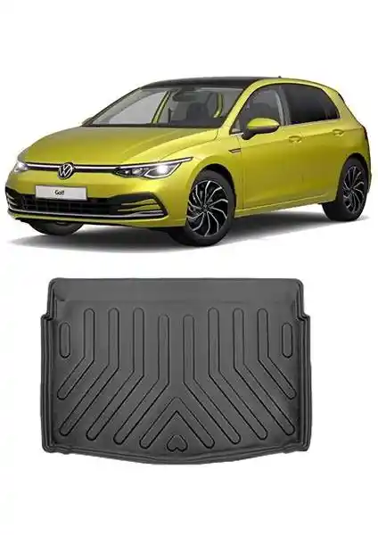Volkswagen Golf 8 için yüksek kaliteli 3D bagaj havuzu ve koruma çözümleri