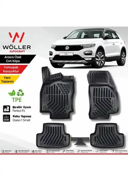 Volkswagen T-Roc İçin Wöller Paspasları: Kalite, Sağlık ve Dayanıklılık Sunan Özel Tasarım