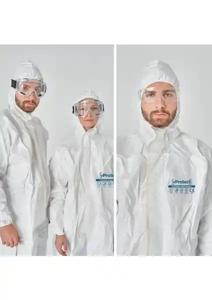 Vprotect Tip 5-6 Ce Koruyucu Tulum: Endüstriyel Kimyasal ve Partikül Koruma Çözümü
