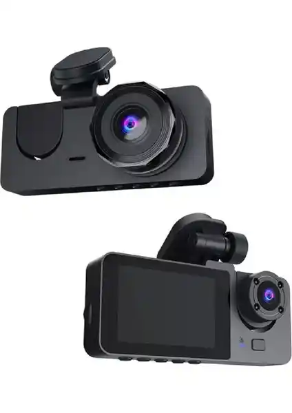 Wevolt Yeni 2 İnç 3 Kameralı 1080P Yol Kayıt Cihazı Güvenli Sürüş İçin Tasarlandı