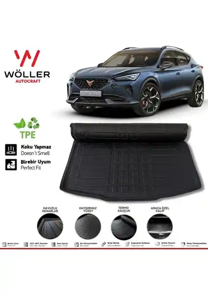 Wöller Cupra Formentor Bagaj Havuzu: Esnek ve Dayanıklı Koruma Çözümü