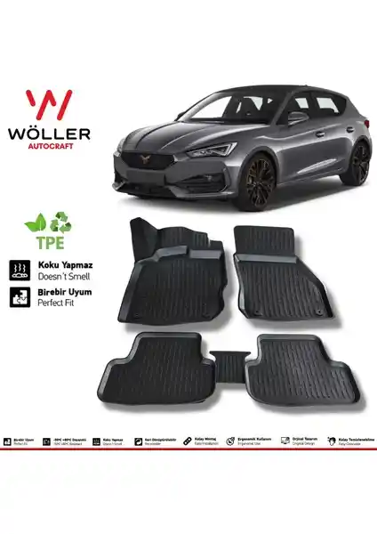 Wöller Cupra Leon 2022 Sonrası İçin 3D Havuzlu Paspaslar Detaylı İnceleme ve Özellikleri