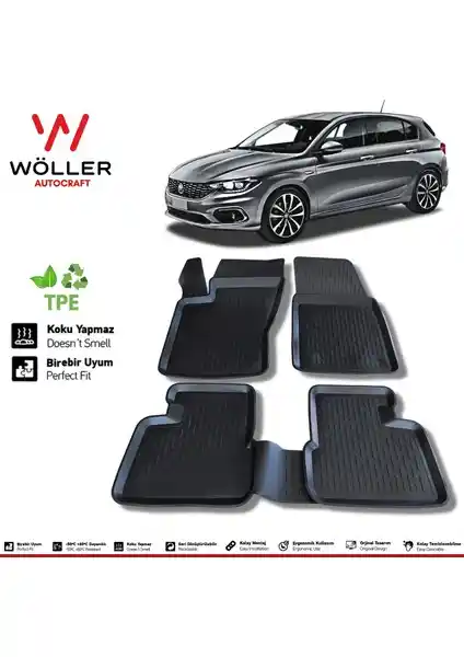 Wöller Fiat Egea Paspas Hb 2015-2023: Kalite ve Fonksiyonellik Sunan Dayanıklı Otomobil Aksesuarı