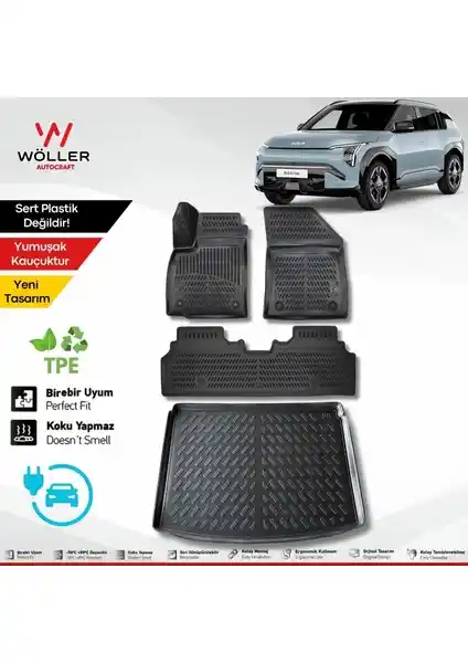 Wöller Kia Ev3 İç Mekan Koruma Seti 2024 Sonrası Modellerle Uyumlu ve Dayanıklı