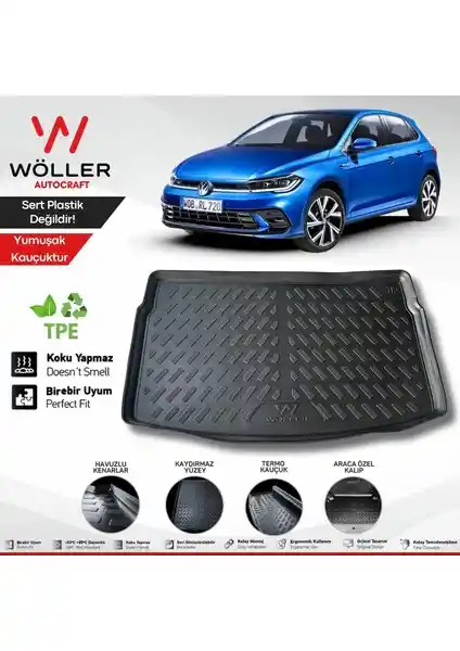 Wöller VW Polo Bagaj Havuzu 2021 ve Sonrası İçin Dayanıklı ve Esnek Koruma Çözümü