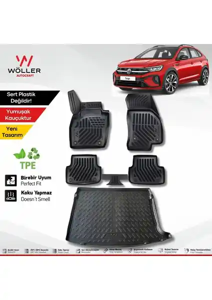 Wöller VW Taigo 2022 Sonrası İç ve Bagaj Koruma Seti Yüksek Kalite ve Uyum Sağlar