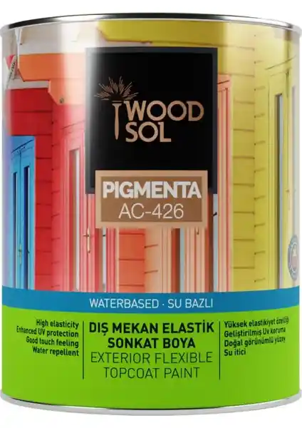 Woodsol Pigmenta Elastik Son Kat Ahşap Boyası 1000 Bianco: Dayanıklı ve Estetik Ahşap Koruma Çözümü