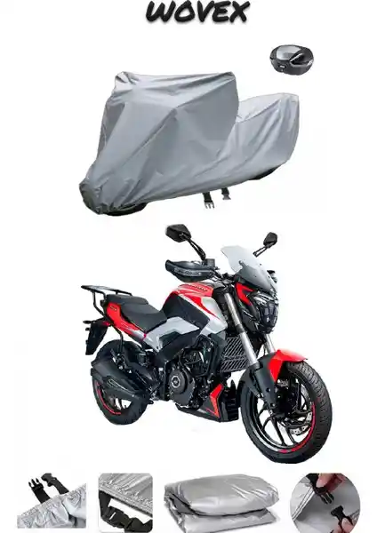 Wovex Bajaj Dominar 250 D için Dört Mevsim Koruma Sağlayan Su Geçirmez Motosiklet Brandası