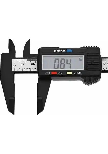 Wozlo Kumpas Dijital Ölçer 150mm Karbon Fiber Hassas ve Hafif Tasarım