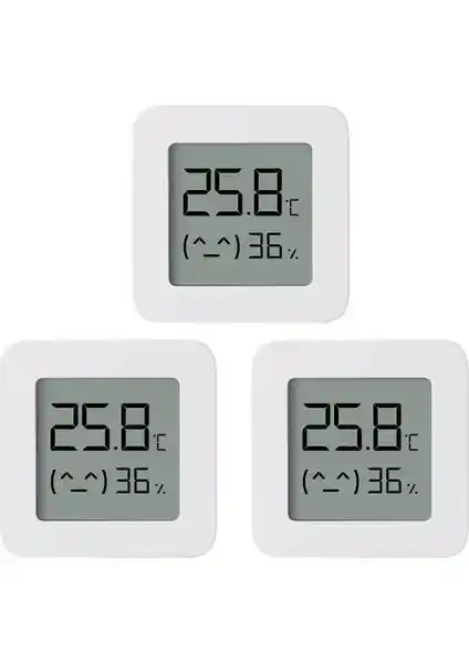Xiaomi 3'lü Bluetooth Kablosuz Termometre Seti ile Ev ve Bebek Odası Sıcaklık Nem Takibi