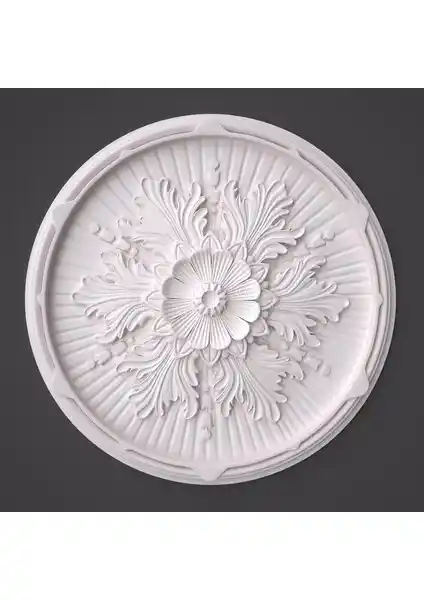 YEDİTEPEOSMANLI Linda Desenli Strafor Tavan Lamba Göbeği 40 cm ile Dekorasyonda Şıklık