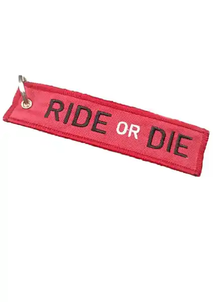 Yeles Ride Or Die Motorcu Kumaş Anahtarlık Güvenlik ve Şıklığın Modern Buluşması