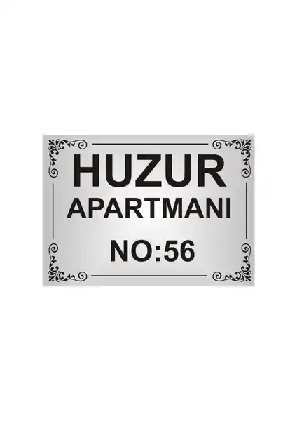 Yüksel Apartman Isim Tabelası: Modern ve Dayanıklı Giriş Kimlik Çözümü