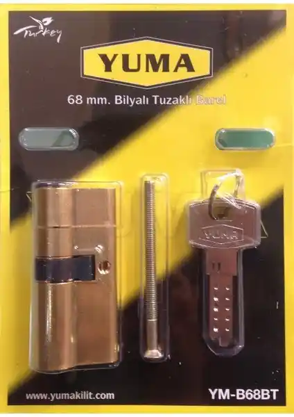 Yuma 68 mm Bilyalı Tuzaklı Barel Güvenlik Kilidi, Dayanıklı ve Güvenli Kapı Koruma Çözümü
