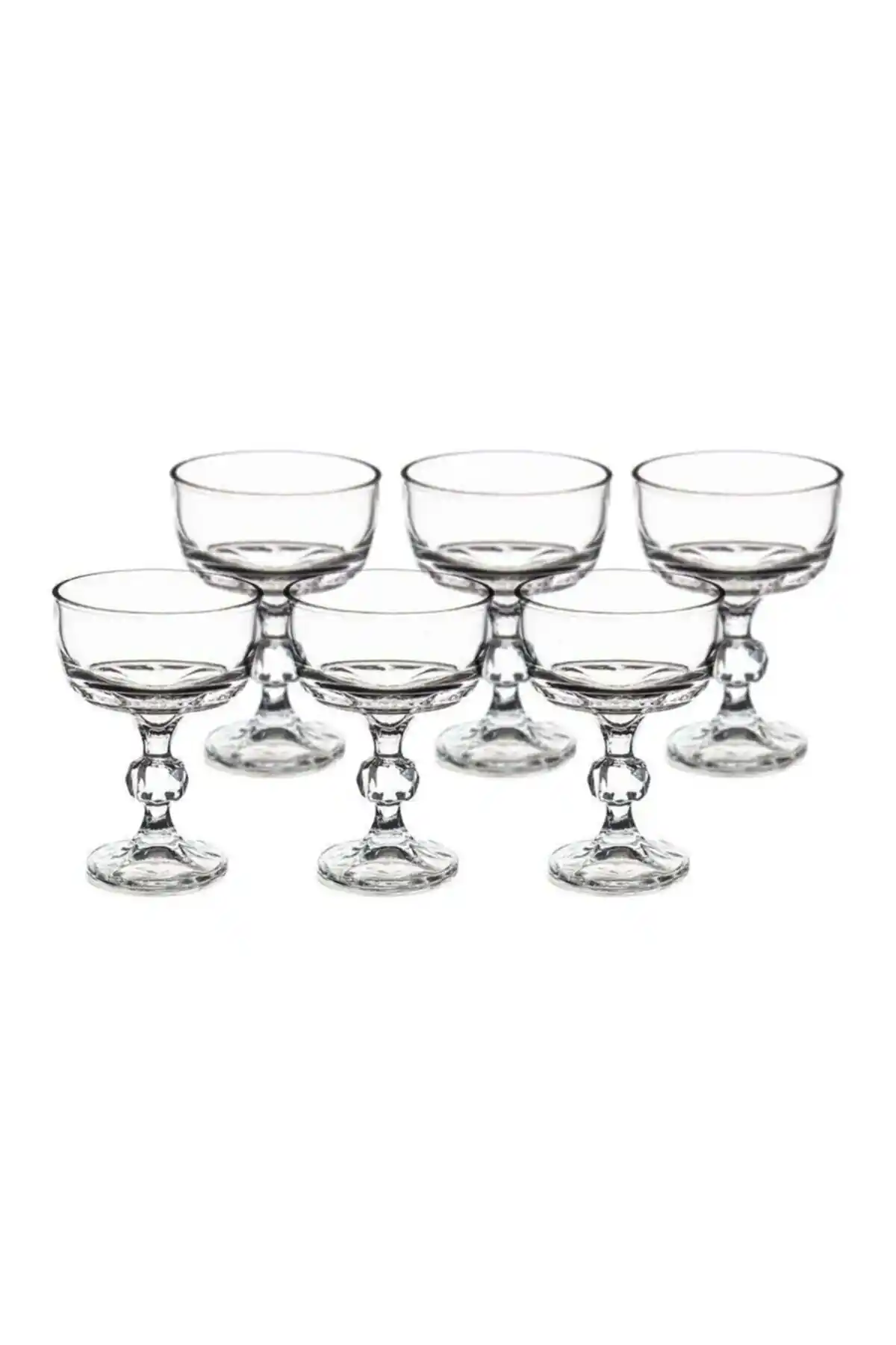 Crystalita Magnolia Cup 6'lı Cam Kase Seti, 250 ml: Şeffaf, Şık ve Dengeleyici Sunum