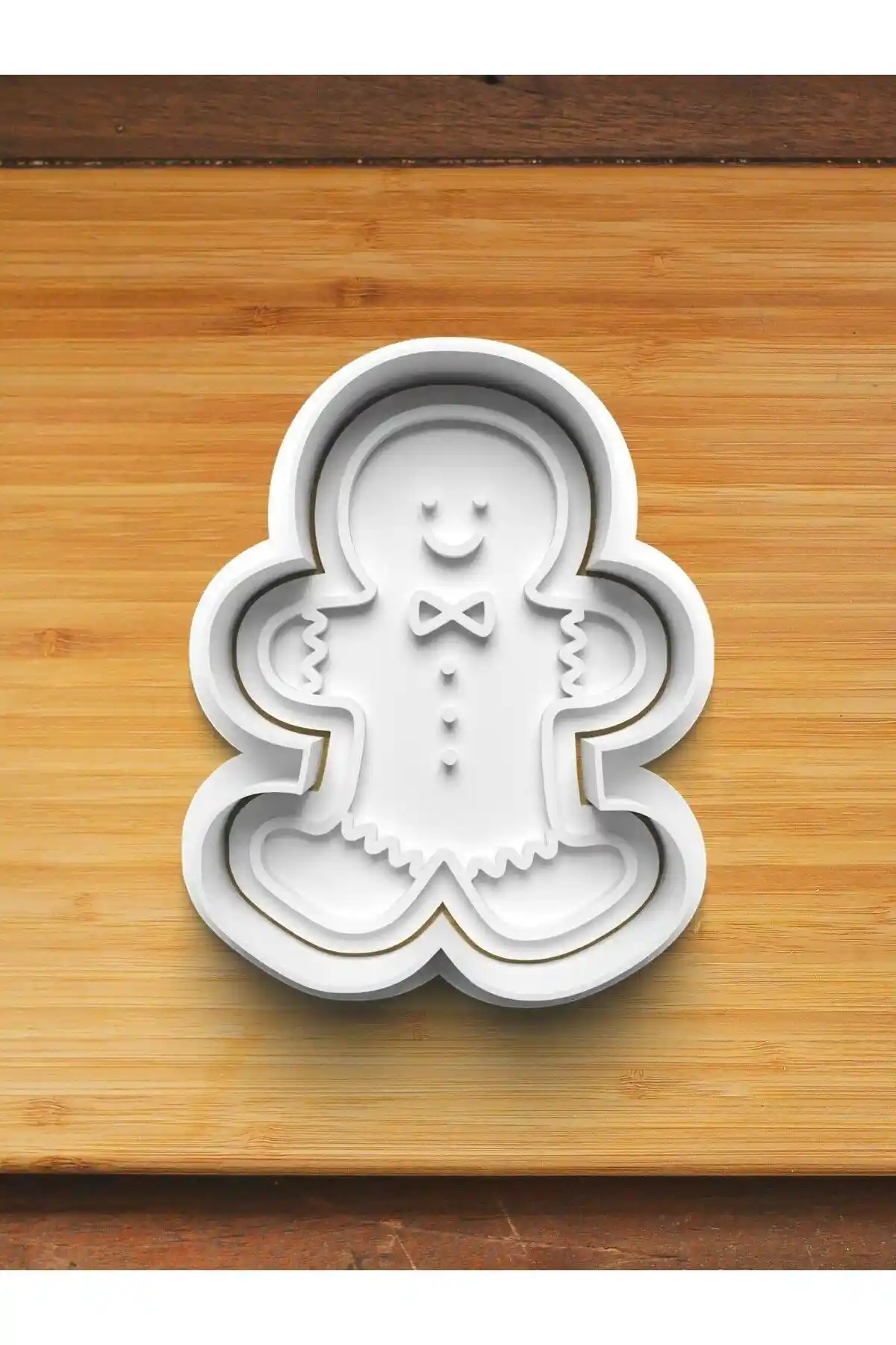 Zencefilli Kurabiye Adam Kalıbı ve Şeker Hamuru Kalıbı – İki Parçalı PLA, Türkiye