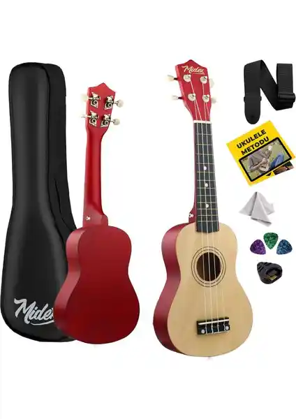 Midex UKX-901NT ve Rosa RU002-BK Soprano Ukulele Karşılaştırması