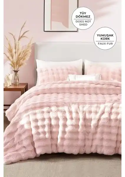 Evlen Home Collection Kürk Yorgan ve Linens Vita Çift Kişilik Yatak Örtüsü Setleri Karşılaştırması