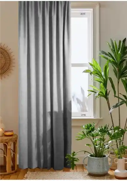 Home Color Açık Gri Kadife Dokulu ve İ.D İpek Gri Pileli Kadifemsi Fon Perde Karşılaştırması