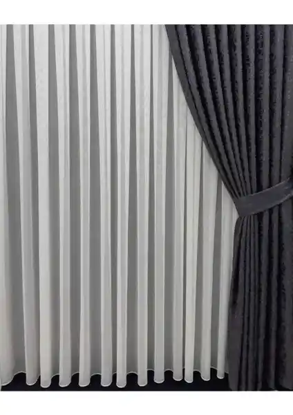 Perhal Keten Titi ve Siyah Grek Petek Zemin Tül Perdelerinin Karşılaştırması
