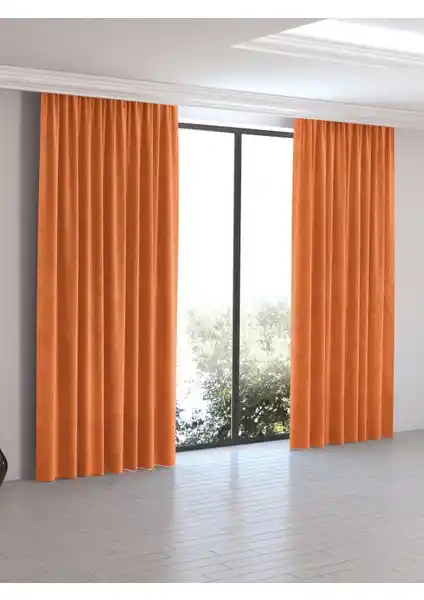 Perle Home Daily Series Mandalina Rengi Ada Fon Perde ile Rech Home Taç Blackout Antrasit Karşılaştırması