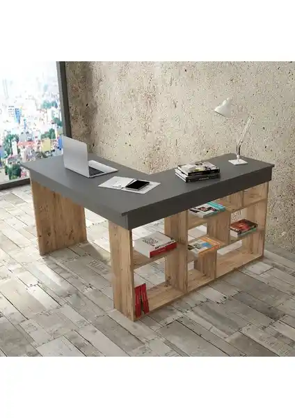 Robin Home Boston ve Ofis Kitaplık Raflı Çalışma Masası Karşılaştırması