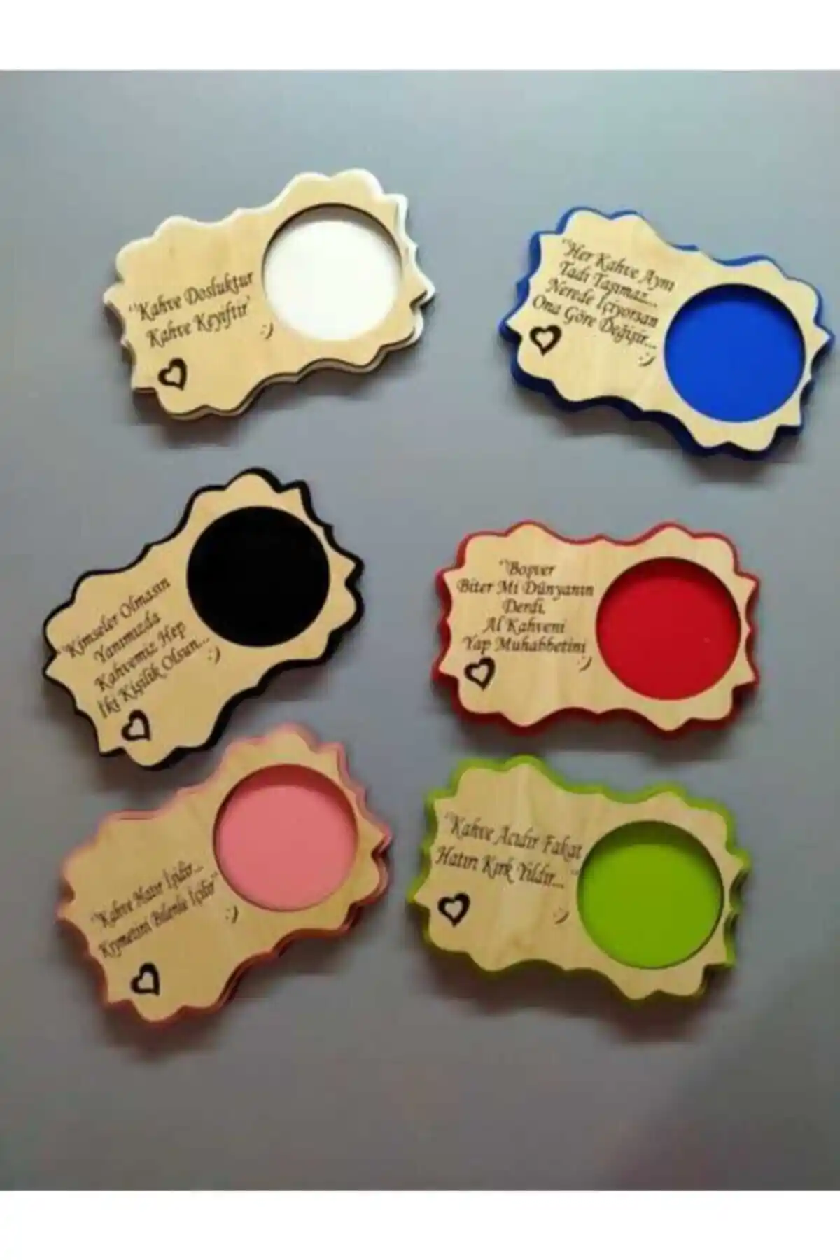 Ahşap Lazer Kesim Fincan Altlıklarıyla Modern ve Şık Masa Dekorasyonu Çözümü