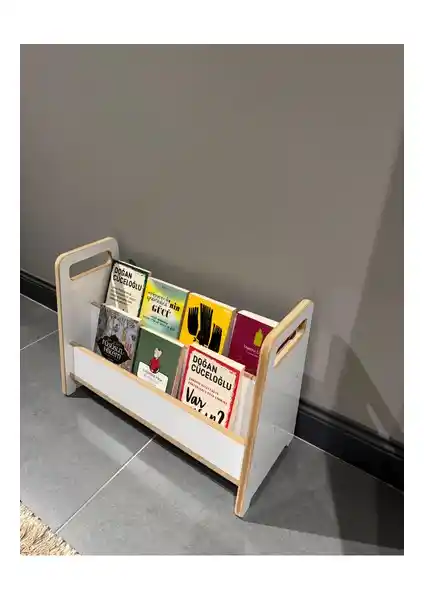 Akçe Home Montessori MDF Çok Kullanışlı Kitaplık Modern Tasarım ve Dayanıklılık