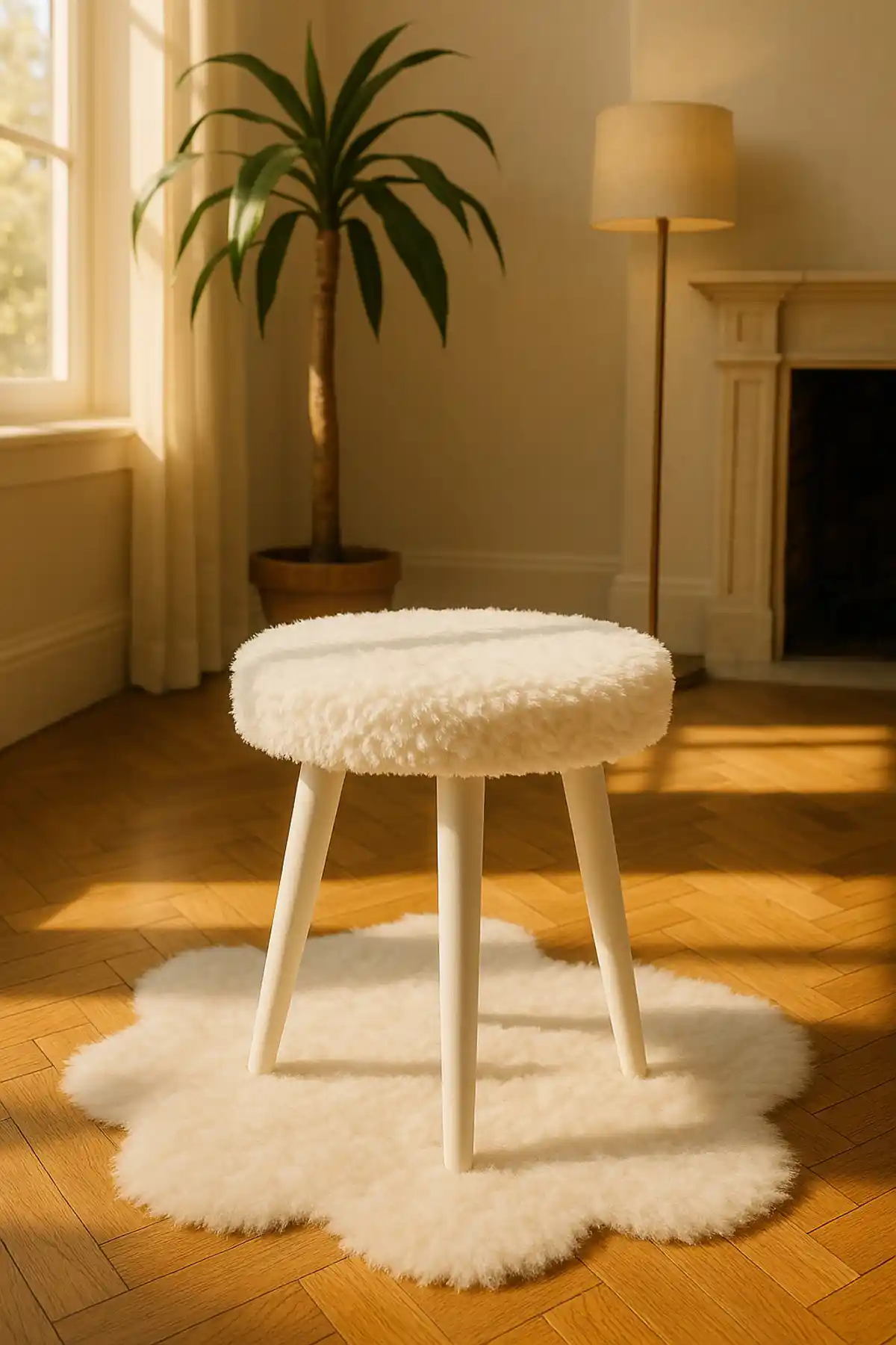 Albatros Gürgen Ahşap Retro Puf: Modern ve Dayanıklı Oturma Dekorasyonu Seçeneği