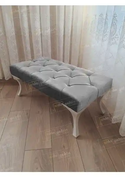 AldaGelsin 120 cm Kapitoneli Ayak Ucu Kapı Önü Antre Bench Puf Şık ve Fonksiyonel Tasarım