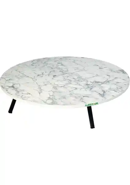 Alesta Life 100 cm Beyaz Katlanabilir Metal Ayaklı Çok Amaçlı Yer Sofrası