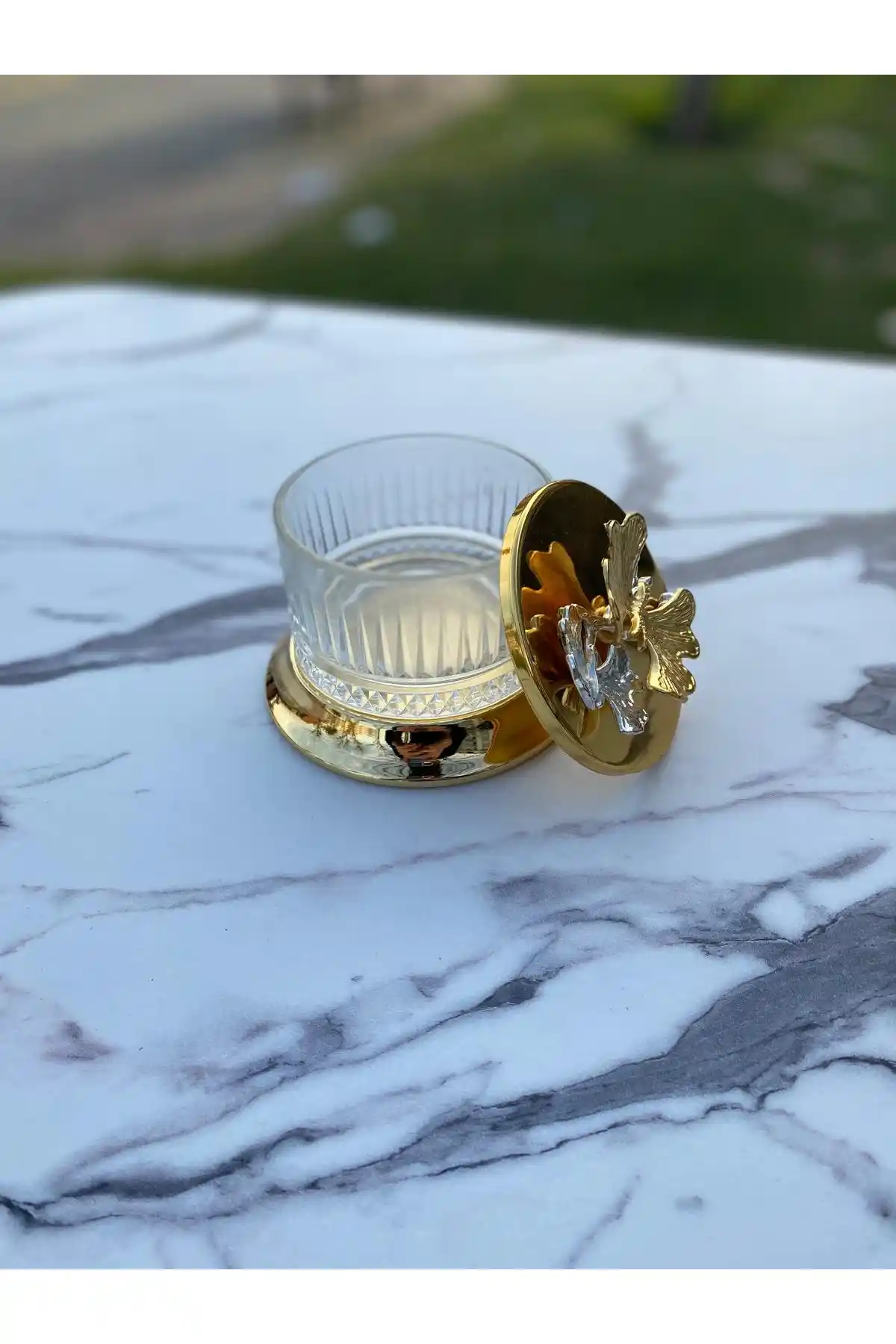 Aslı Hediyelik Lüx Gold Şekerlik: Şık ve Dayanıklı Dekoratif Tasarım