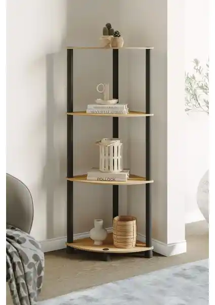 Ata Home Ahşap Duvar Köşe Rafı: Modern ve Çok Amaçlı Dekorasyon Çözümü