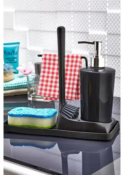 Ata Home Armona Silikon Fırçalı Tezgah Üstü Sıvı Sabunluk Takımı İnceleme ve Kullanıcı Yorumları