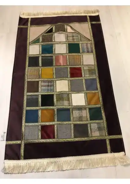 Ayhanhome Kırkyama Patchwork Kadife Astarlı Seccade: Estetik ve Konfor Bir Arada