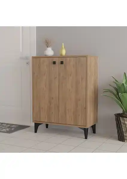 Aymobsan Artemis 4 Raflı 2 Kapaklı Ayakkabılık Modern ve İşlevsel Depolama Ünitesi