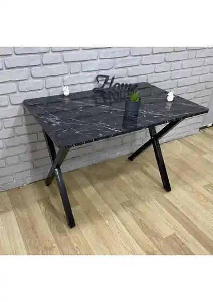 Bambeds Mobilya 60x120 cm Siyah Mermer Desenli Modern Masa Özellikleri ve Kullanım Alanları