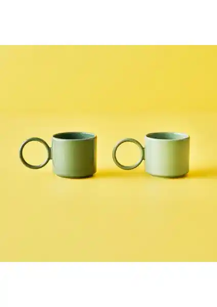 Bella Maison Arcana Yeşil 2'li Espresso Seti Şık ve Fonksiyonel Tasarım