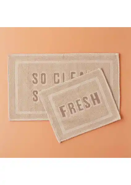 Bella Maison Clean Fresh Paspas Takımı Krem Renkli Modern ve Dayanıklı Ev Dekorasyonu Ürünü