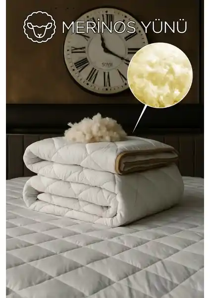 Betha Battal Boy Kuzu Yünü Doğal Yorgan: Organik ve Konforlu Dört Mevsim Kullanım