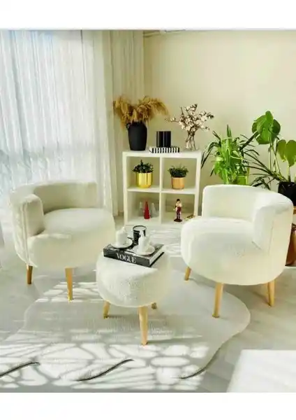 Beylerbeyi Çay Seti: Modern ve Konforlu İkili Koltuk, Berjer ve Puf Takımı Özellikleri