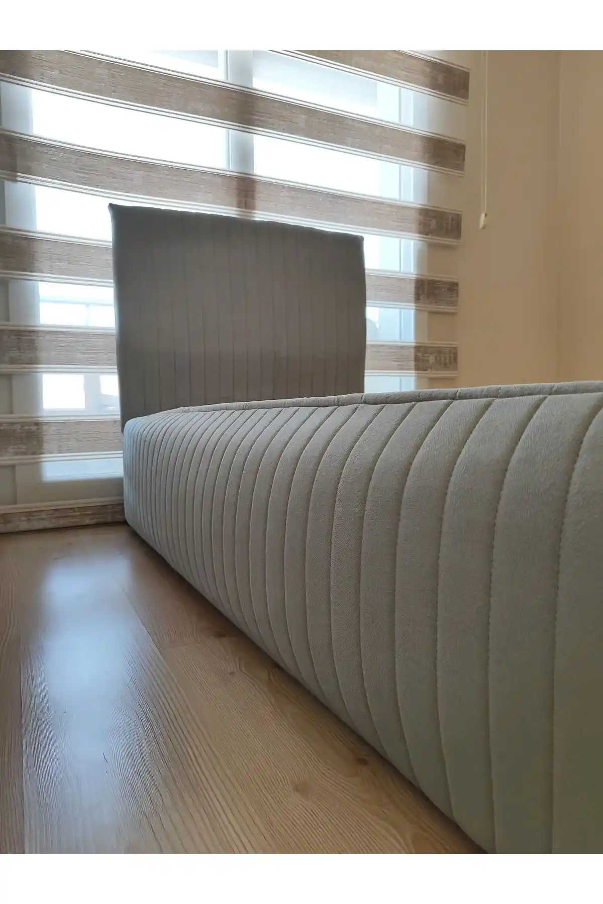 ByDekor Sonne Çift Kişilik Baza ve Başlık Kılıfı Takımı Modern Yatak Odası Dekorasyonu İçin