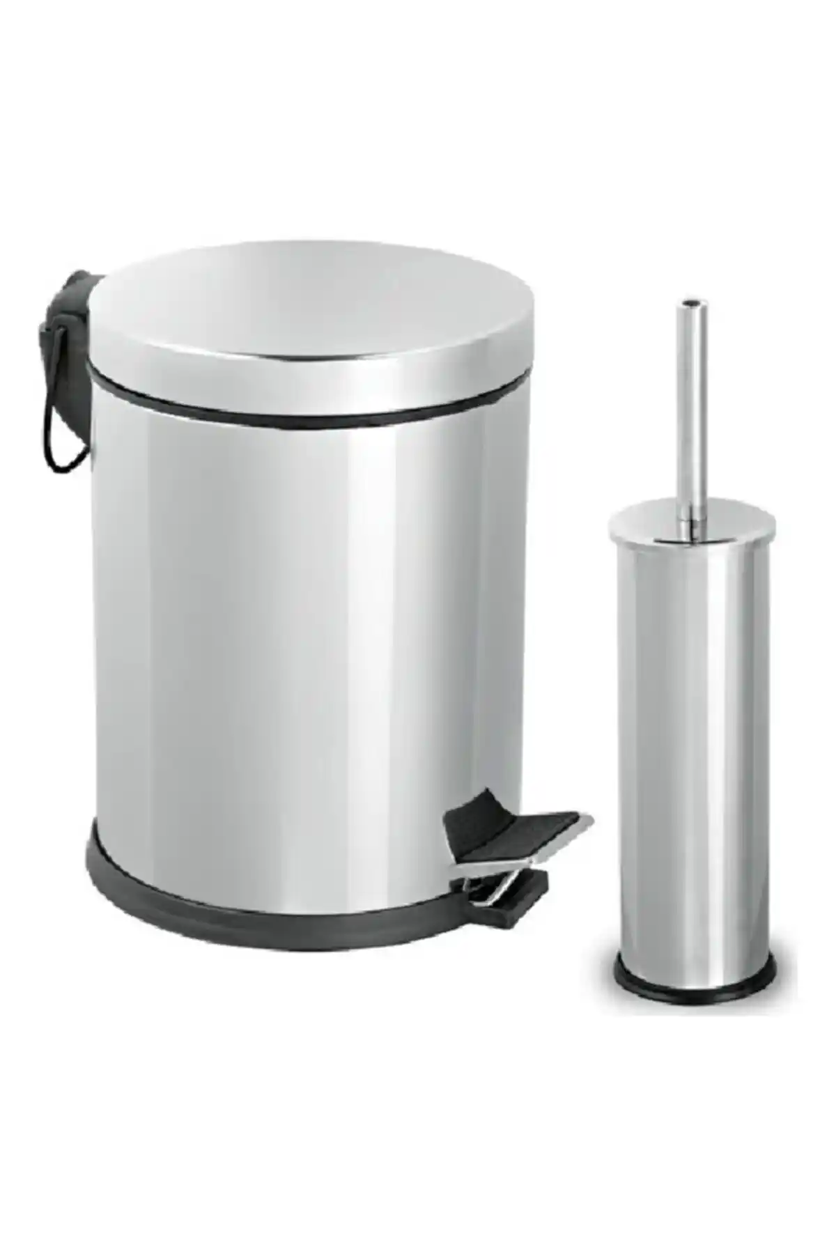 Camero 5 Lt Micro Pedallı Çöp Kovası ve Micro WC Fırçalık Seti Modern ve Dayanıklı Tasarım