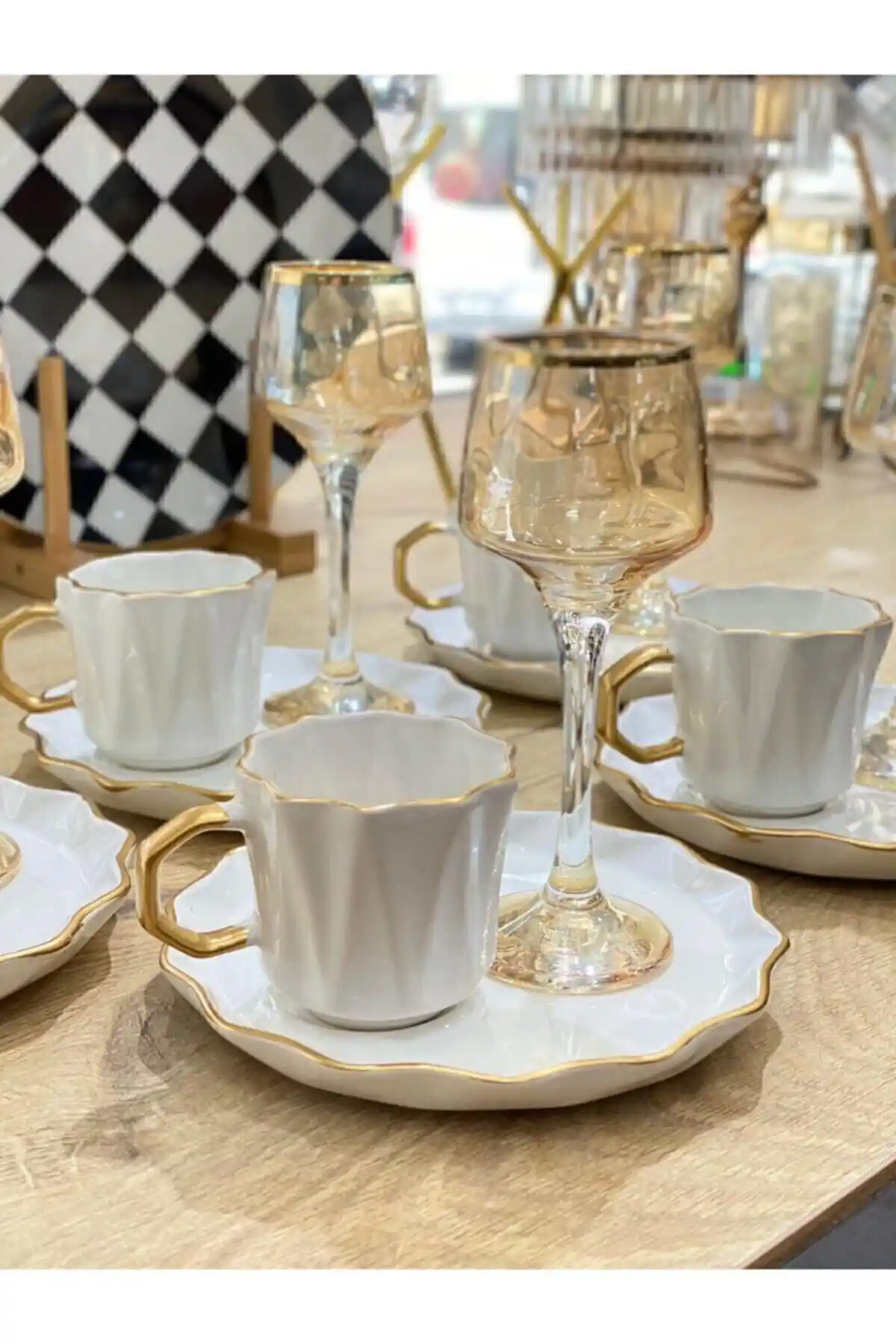 Carmen Soft Yenimodel 6'lı Grazia Serisi Kahve Fincan Takımı Şık ve Dayanıklı Tasarım