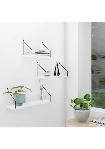CatchMe Duvar Rafı 3’lü Set Modern ve Şık Tasarımıyla Dekorasyonunuza Zarif Dokunuşlar Katar