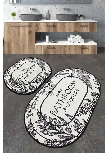 Chiali Home Buena Banyo Halısı Djt 2'li Set: Güvenli ve Estetik Banyolar İçin Modern Çözüm
