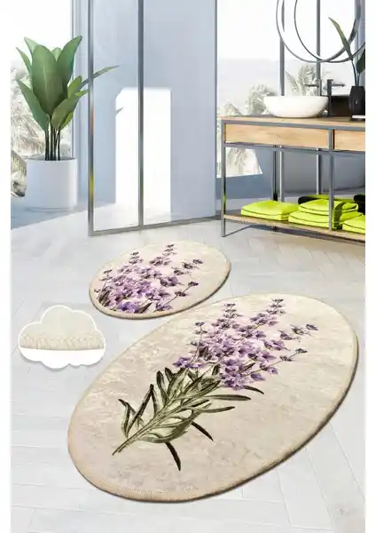 Chilai Home Lavender Djt 2'li Banyo Halısı Seti Estetik ve Konfor Sunar